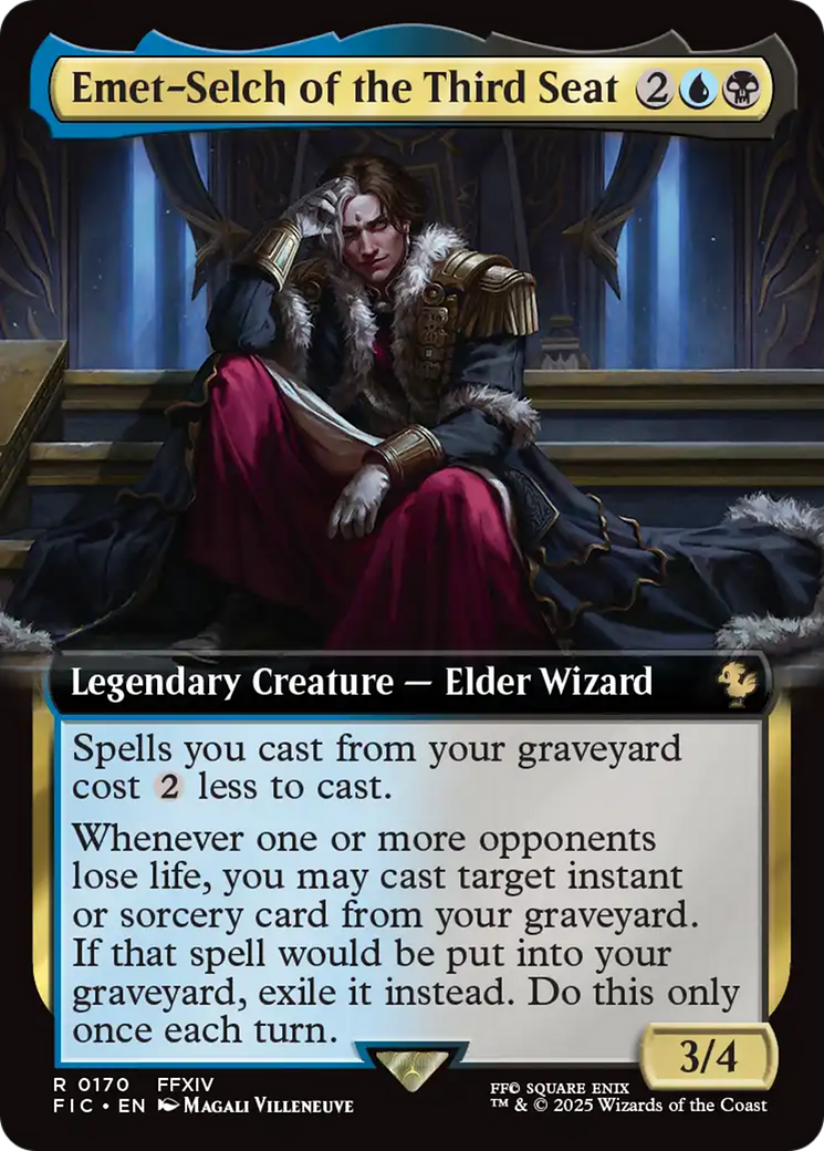 Emet-Selch of the Third Seat (Extended Art) [FINAL FANTASY Commander] MTG Single Magic: The Gathering | Red Claw Gaming