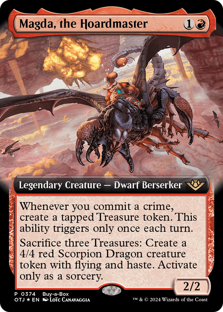 Magda, the Hoardmaster (Buy-A-Box) [Outlaws of Thunder Junction Promos] MTG Single Magic: The Gathering | Red Claw Gaming