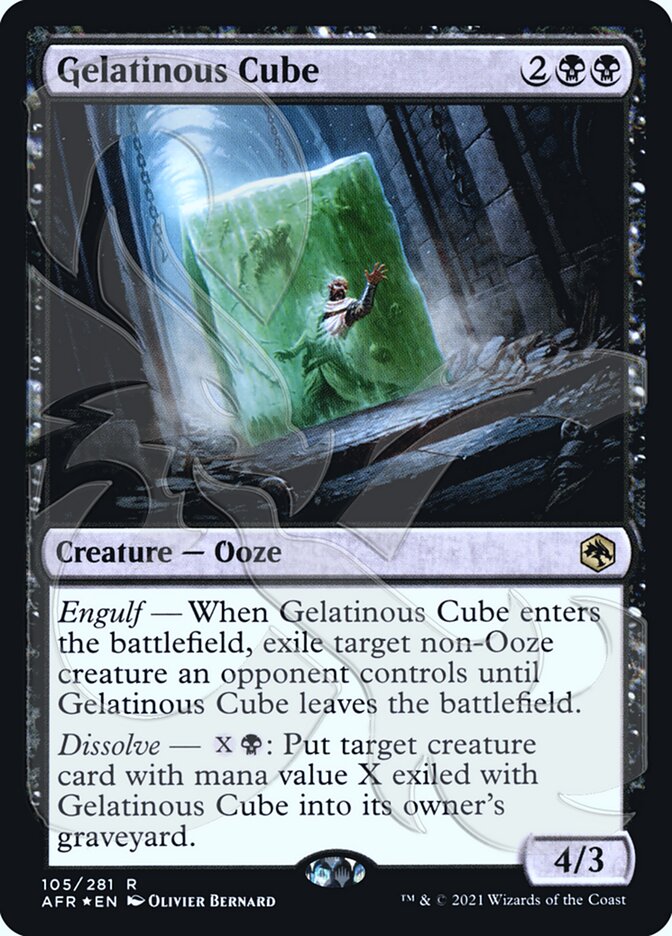 Gelatinous Cube (Ampersand Promo) [Dungeons & Dragons: Adventures in the Forgotten Realms Promos] MTG Single Magic: The Gathering | Red Claw Gaming