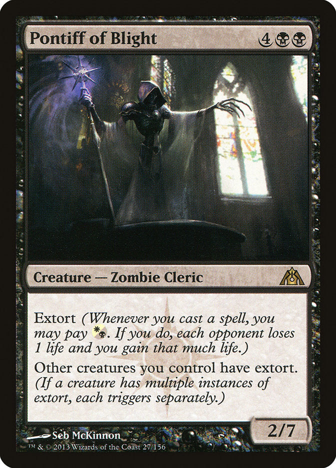 Pontiff of Blight [Dragon's Maze] MTG Single Magic: The Gathering | Red Claw Gaming