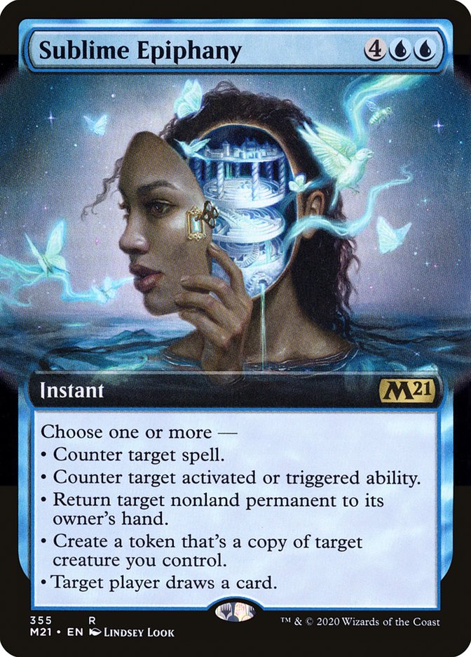 Sublime Epiphany (Extended Art) [Core Set 2021] MTG Single Magic: The Gathering | Red Claw Gaming
