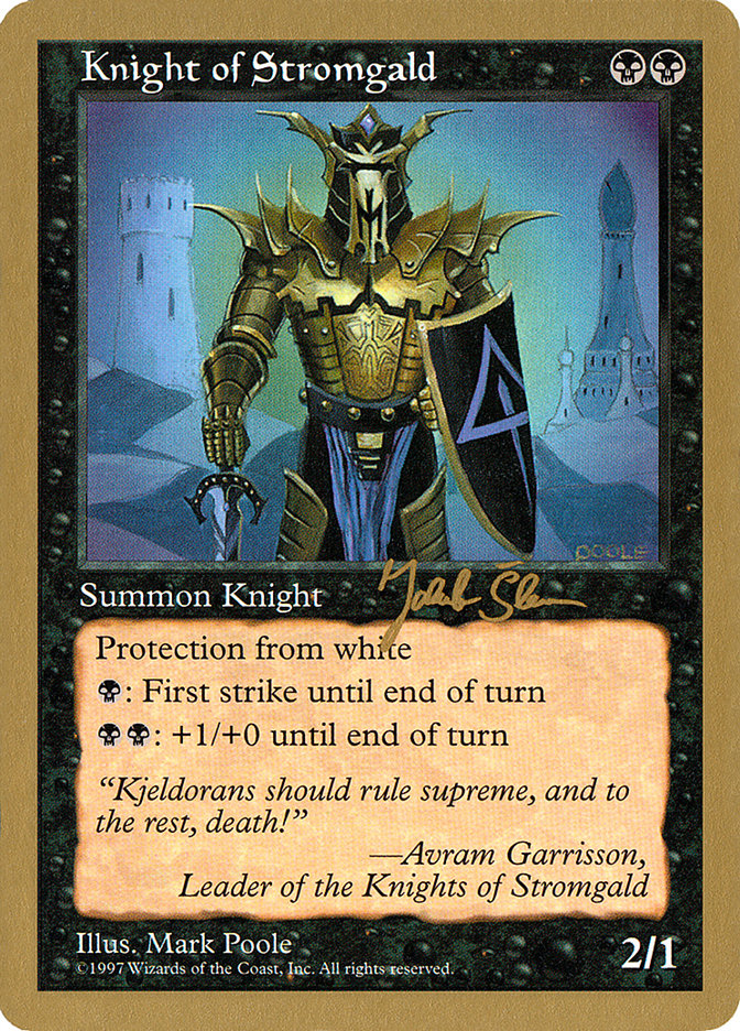 Knight of Stromgald (Jakub Slemr) [World Championship Decks 1997] MTG Single Magic: The Gathering | Red Claw Gaming