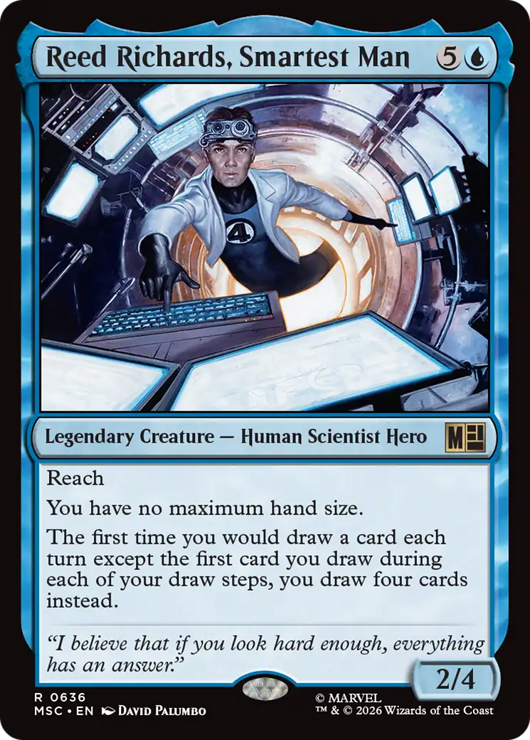 Reed Richards, Smartest Man [Marvel Super Heroes Commander] MTG Single Magic: The Gathering | Red Claw Gaming
