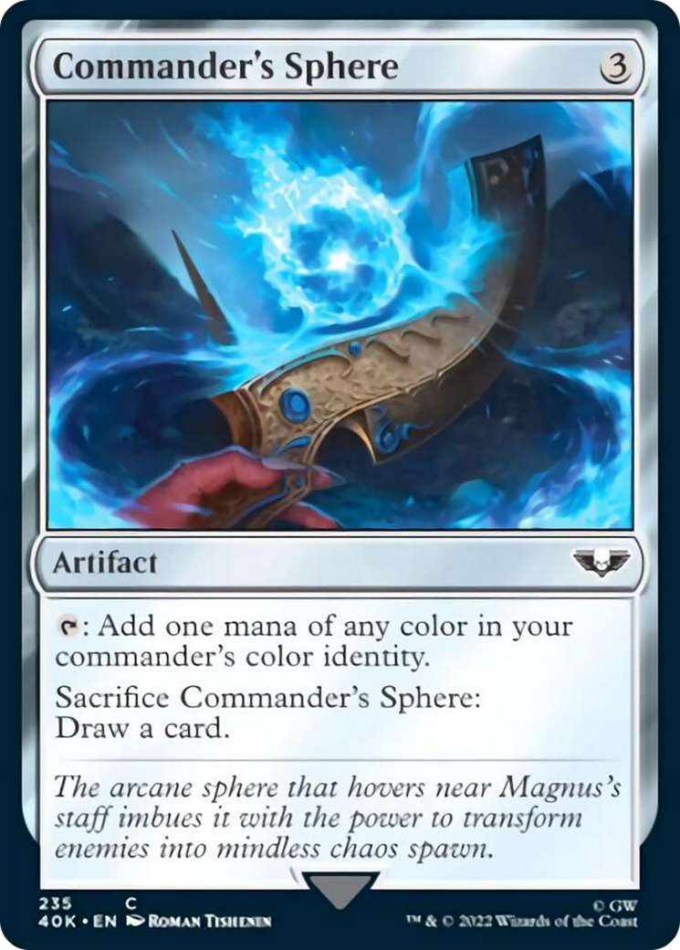 Commander's Sphere (235) (Surge Foil) [Warhammer 40,000] MTG Single Magic: The Gathering | Red Claw Gaming
