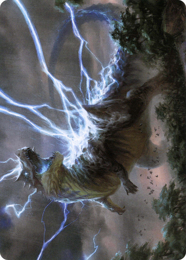 Thrasta, Tempest's Roar Art Card (41) [Modern Horizons 2 Art Series] MTG Single Magic: The Gathering    | Red Claw Gaming