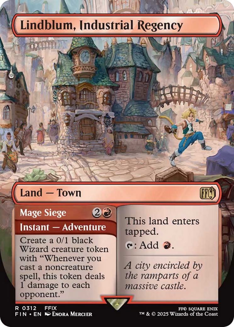 Lindblum, Industrial Regency (Borderless) [FINAL FANTASY] MTG Single Magic: The Gathering | Red Claw Gaming