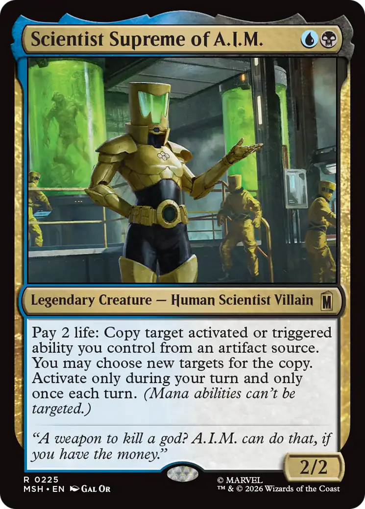 Scientist Supreme of A.I.M. [Marvel Super Heroes] MTG Single Magic: The Gathering | Red Claw Gaming