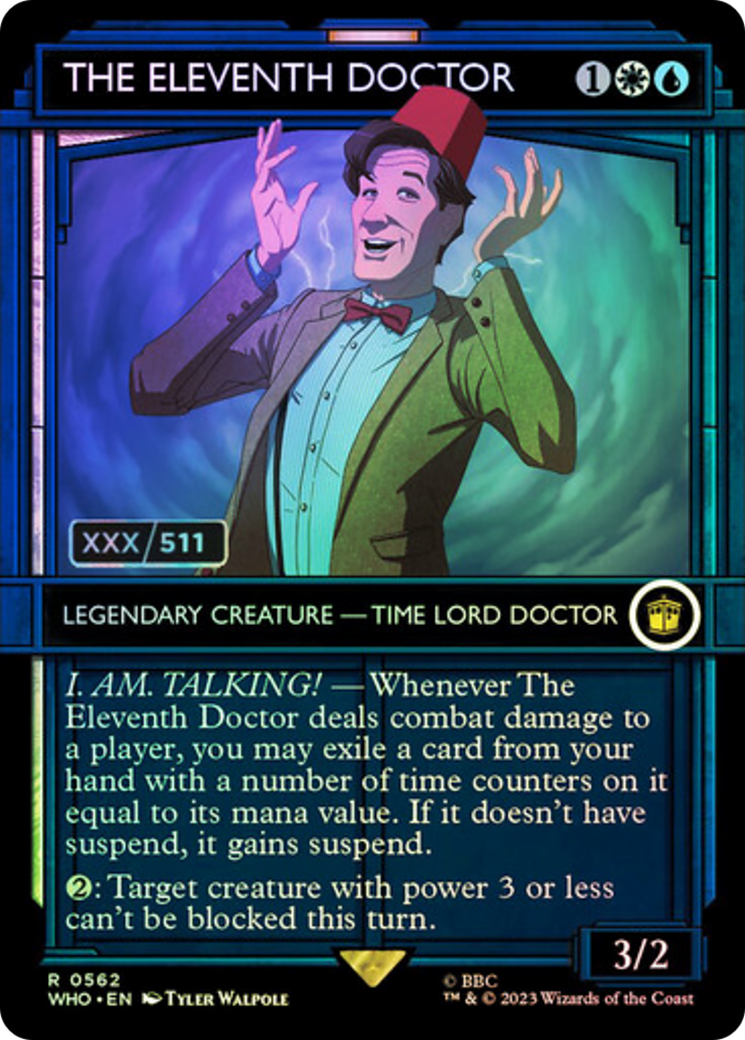 The Eleventh Doctor (Serial Numbered) [Doctor Who] MTG Single Magic: The Gathering | Red Claw Gaming