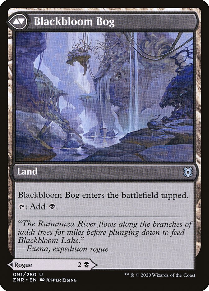 Blackbloom Rogue // Blackbloom Bog [Zendikar Rising] MTG Single Magic: The Gathering | Red Claw Gaming