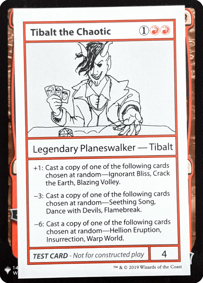 Tibalt the Chaotic [Mystery Booster Playtest Cards] MTG Single Magic: The Gathering | Red Claw Gaming