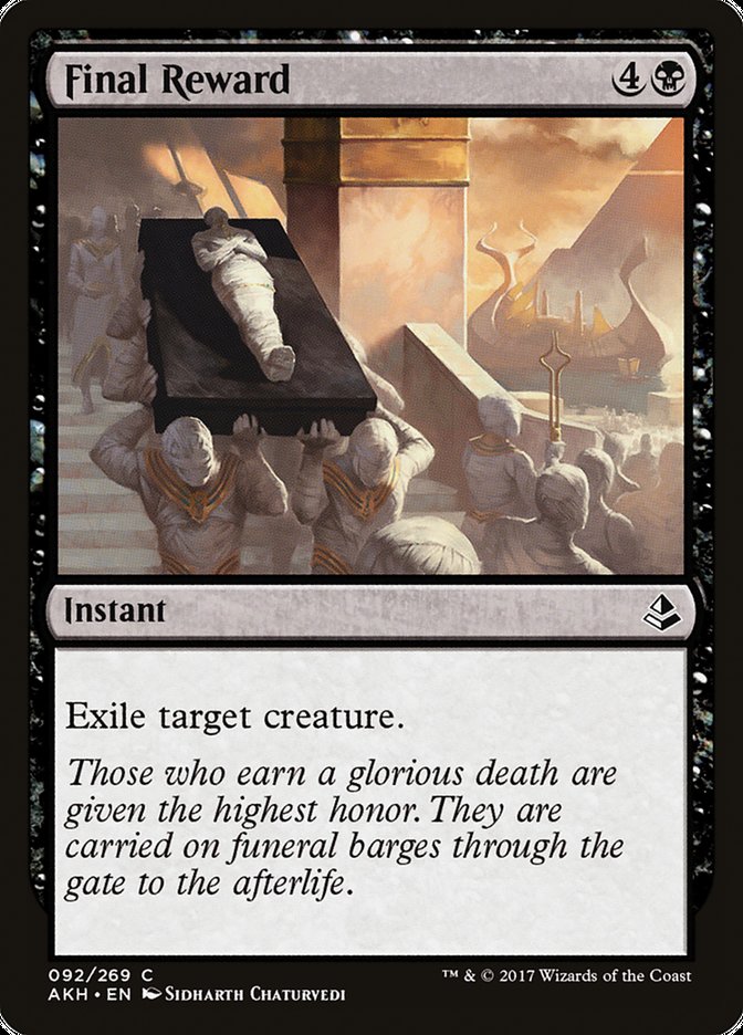 Final Reward [Amonkhet] MTG Single Magic: The Gathering | Red Claw Gaming