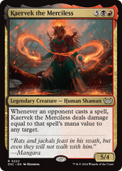 Kaervek the Merciless [Duskmourn: House of Horror Commander] MTG Single Magic: The Gathering    | Red Claw Gaming