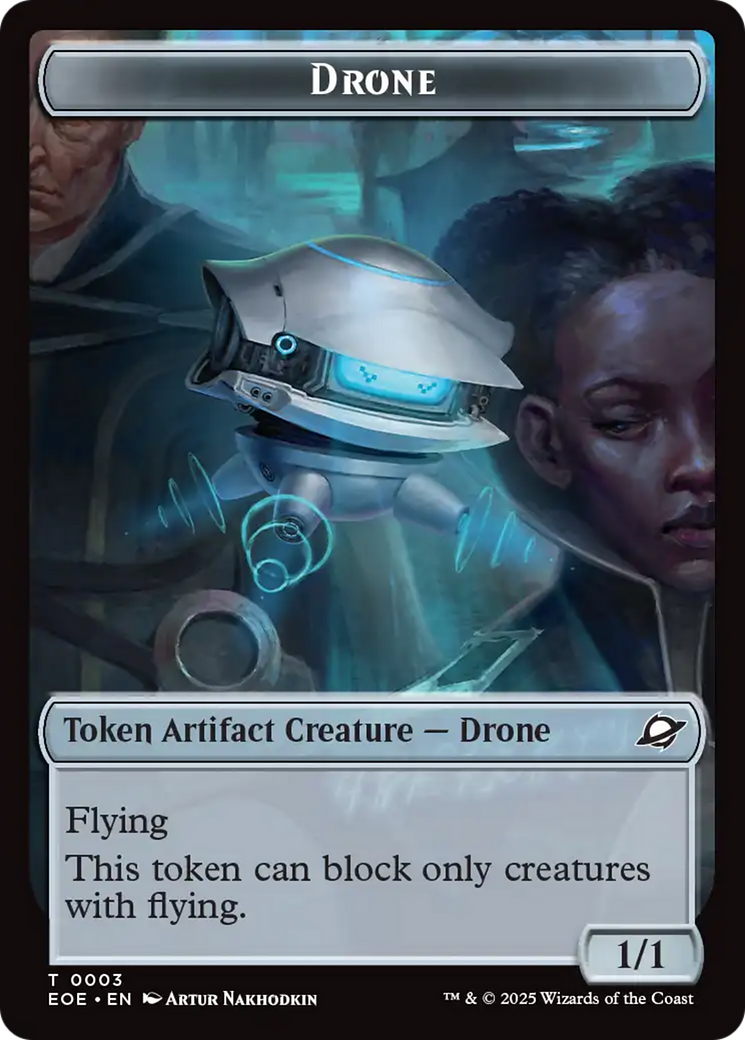Robot // Drone Double-Sided Token [Edge of Eternities Tokens] MTG Single Magic: The Gathering | Red Claw Gaming