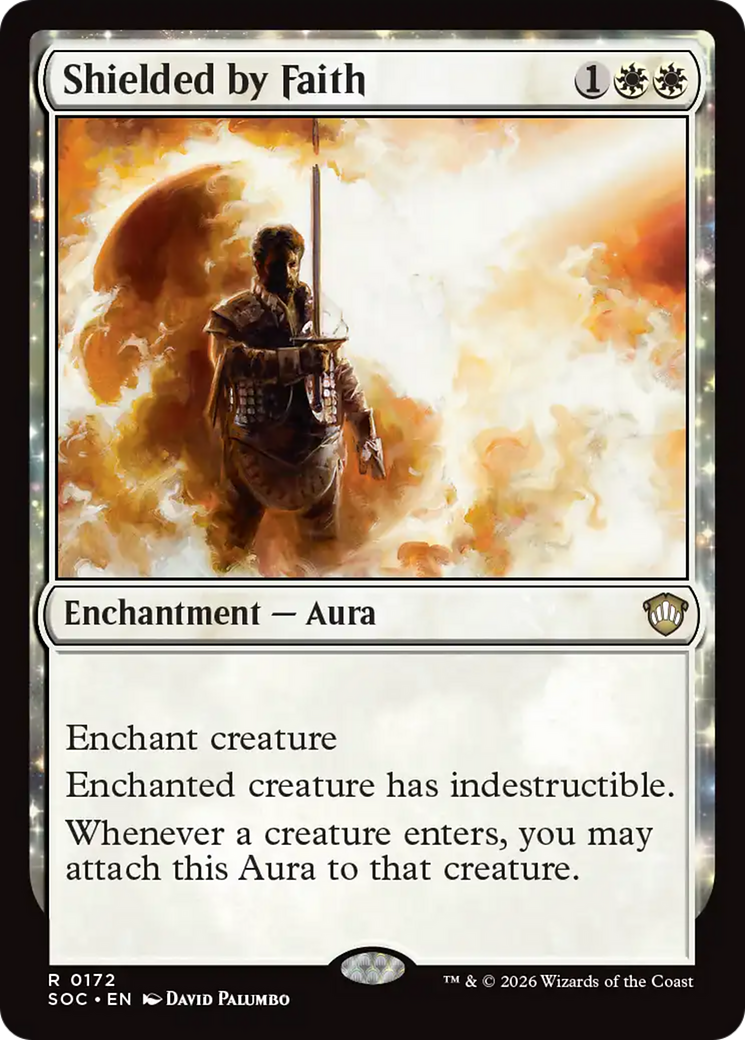 Shielded by Faith [Secrets of Strixhaven Commander] MTG Single Magic: The Gathering | Red Claw Gaming