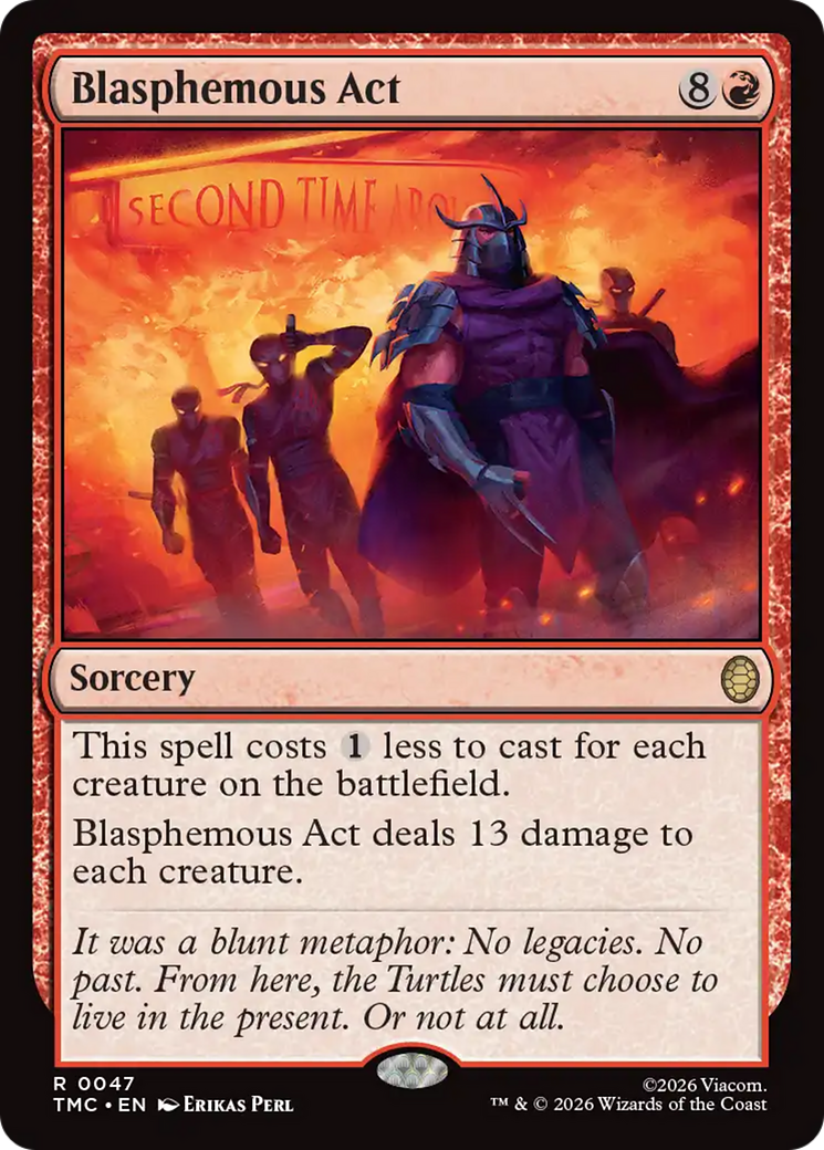 Blasphemous Act [Teenage Mutant Ninja Turtles Commander] MTG Single Magic: The Gathering | Red Claw Gaming