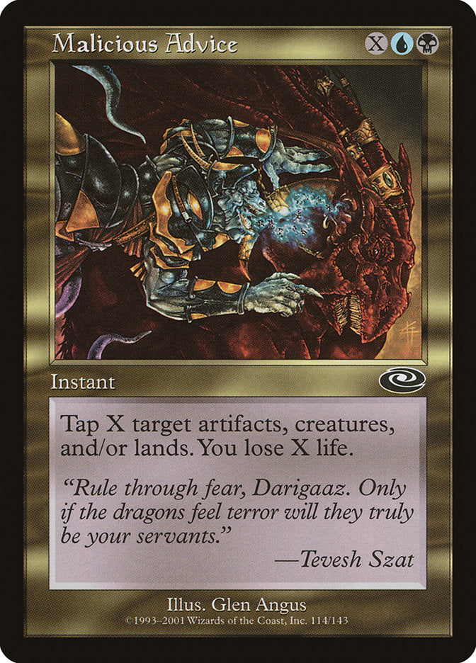 Malicious Advice [Planeshift] MTG Single Magic: The Gathering | Red Claw Gaming
