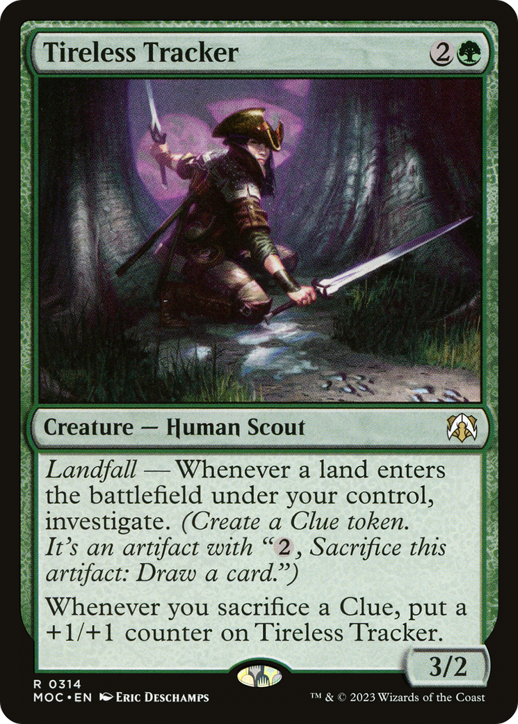 Tireless Tracker [March of the Machine Commander] MTG Single Magic: The Gathering | Red Claw Gaming
