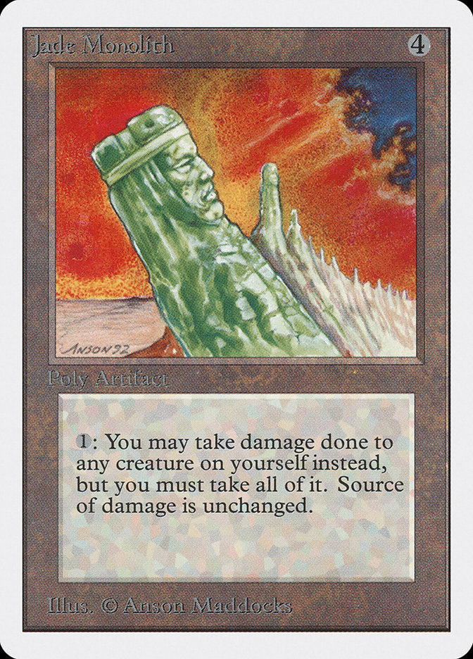 Jade Monolith [Unlimited Edition] MTG Single Magic: The Gathering | Red Claw Gaming