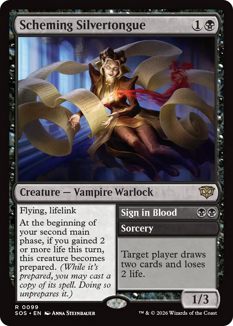 Scheming Silvertongue [Secrets of Strixhaven] MTG Single Magic: The Gathering | Red Claw Gaming