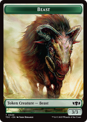 Beast // Treasure Double-Sided Token [Tarkir: Dragonstorm Commander Tokens] MTG Single Magic: The Gathering | Red Claw Gaming
