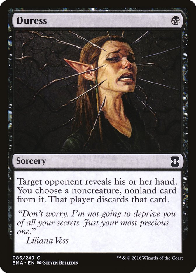 Duress [Eternal Masters] MTG Single Magic: The Gathering | Red Claw Gaming