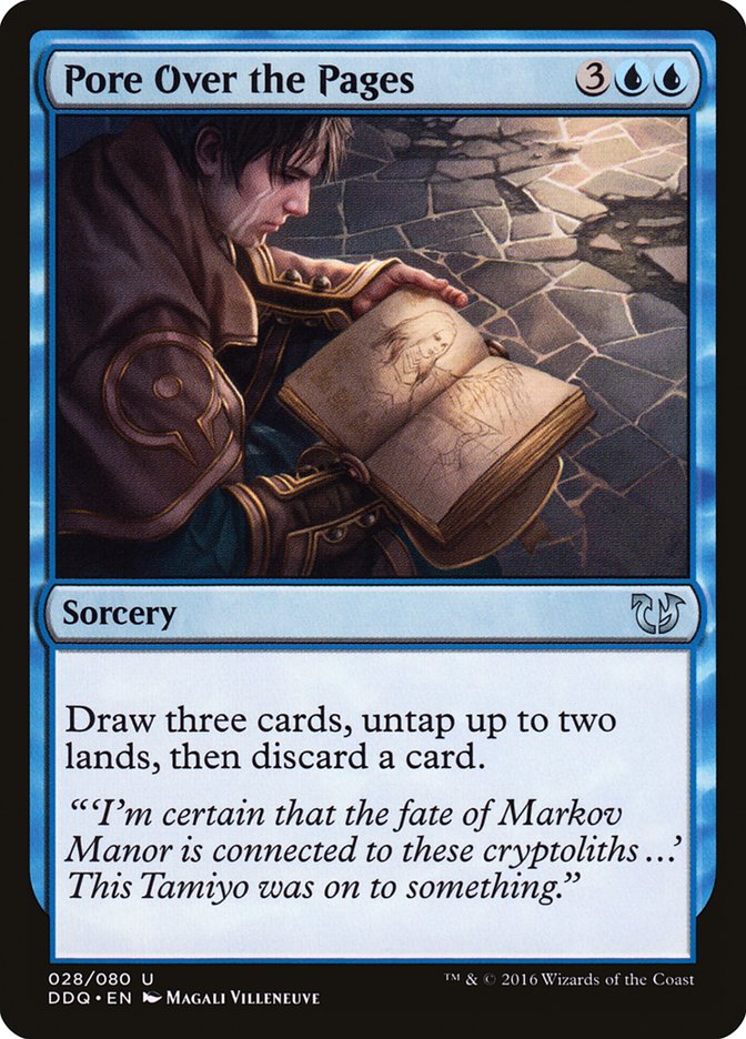 Pore Over the Pages [Duel Decks: Blessed vs. Cursed] MTG Single Magic: The Gathering | Red Claw Gaming
