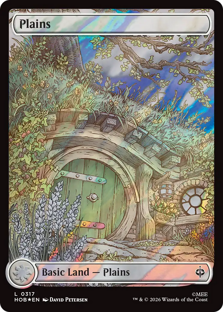 Plains (0317) (Surge Foil) [The Hobbit] MTG Single Magic: The Gathering | Red Claw Gaming
