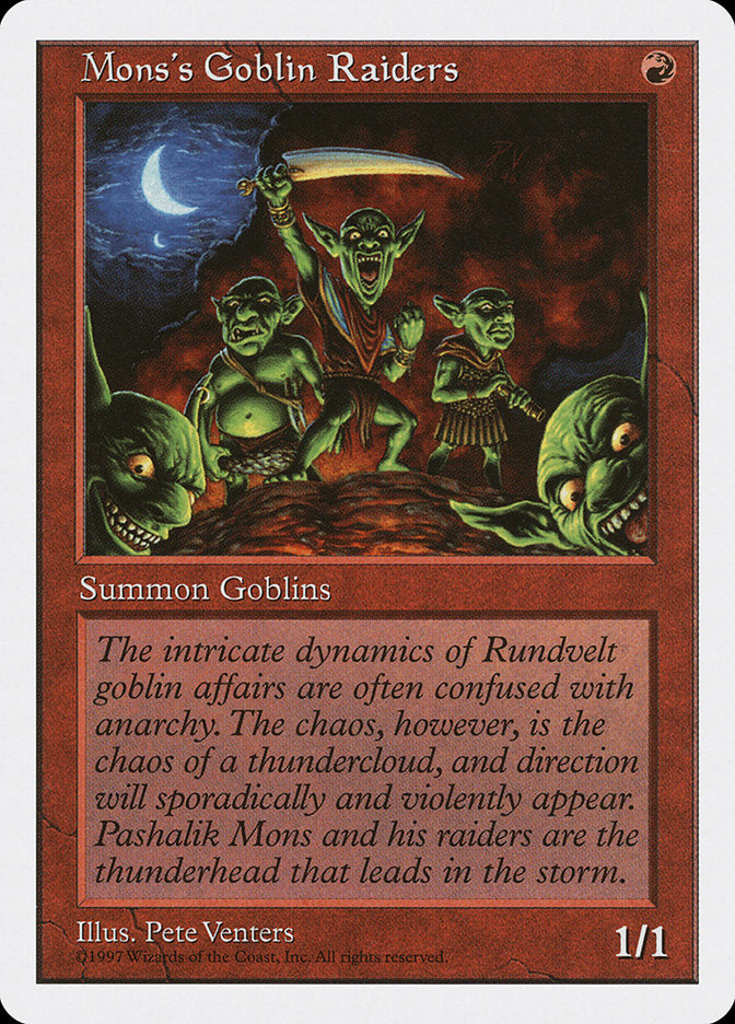 Mons's Goblin Raiders [Fifth Edition] MTG Single Magic: The Gathering | Red Claw Gaming