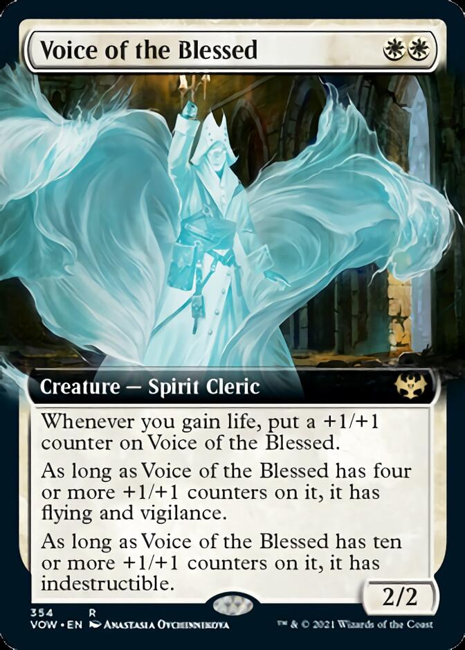 Voice of the Blessed (Extended Art) [Innistrad: Crimson Vow] MTG Single Magic: The Gathering | Red Claw Gaming