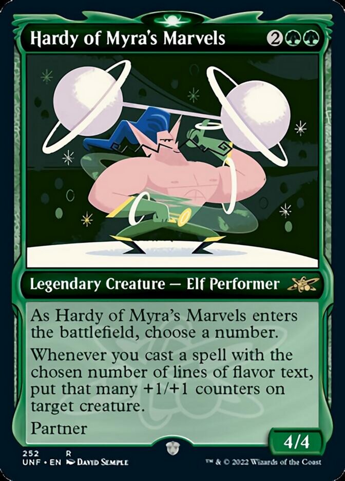 Hardy of Myra's Marvels (Showcase) [Unfinity] MTG Single Magic: The Gathering    | Red Claw Gaming
