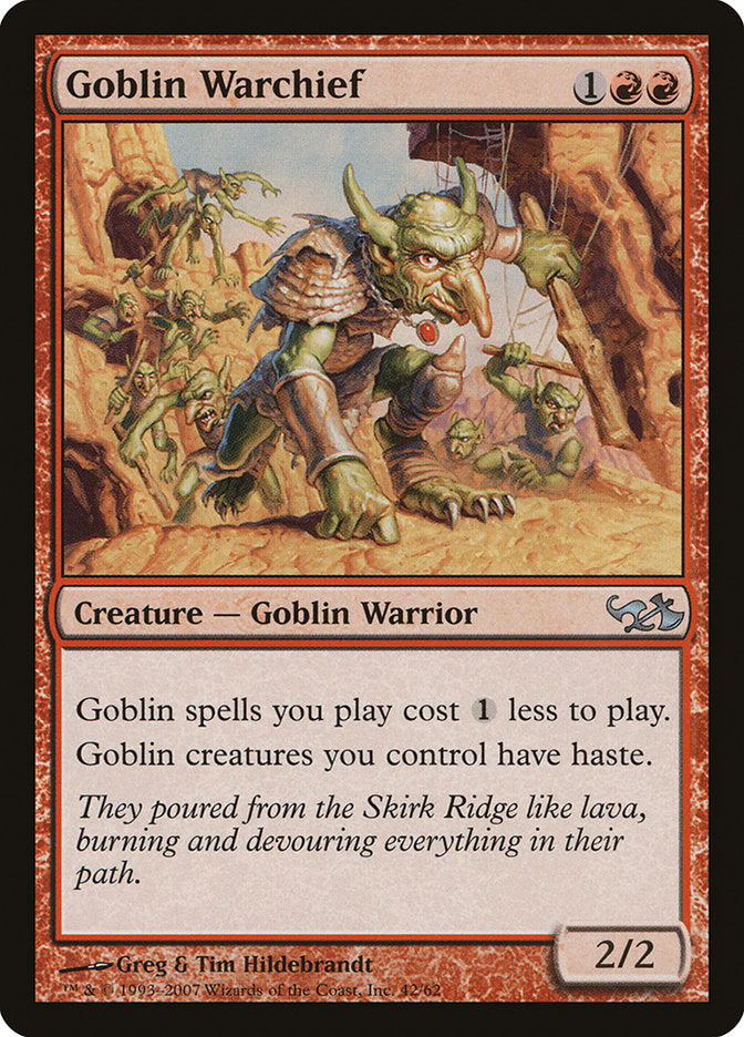 Goblin Warchief [Duel Decks: Elves vs. Goblins] MTG Single Magic: The Gathering | Red Claw Gaming