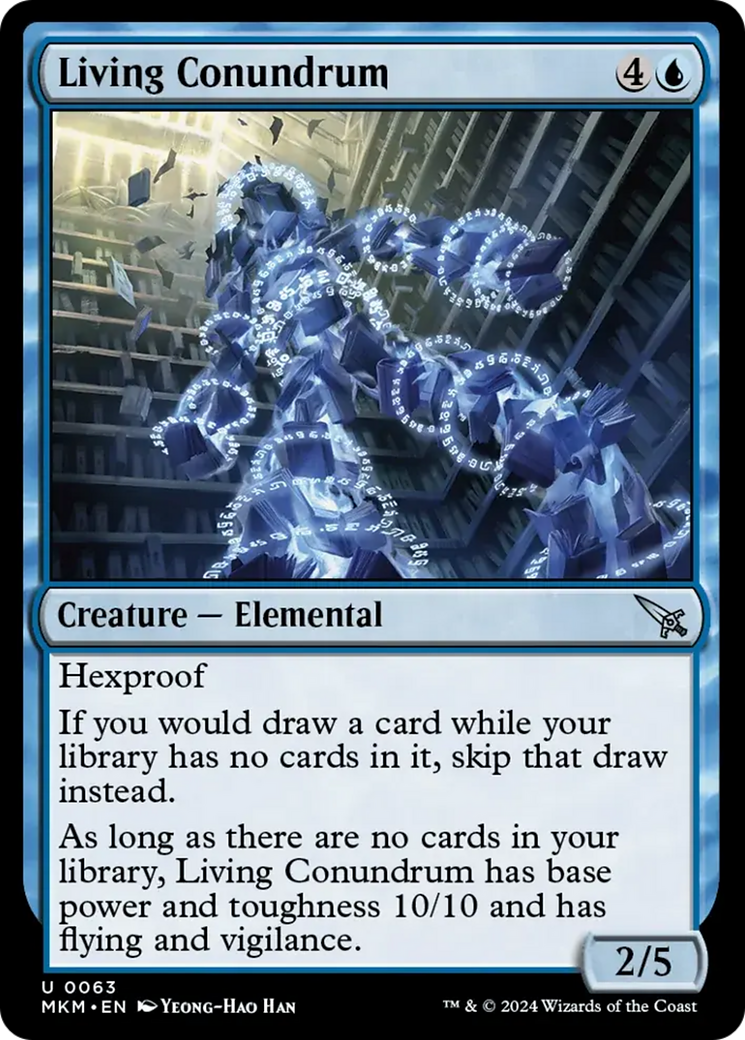 Living Conundrum [Murders at Karlov Manor] MTG Single Magic: The Gathering    | Red Claw Gaming