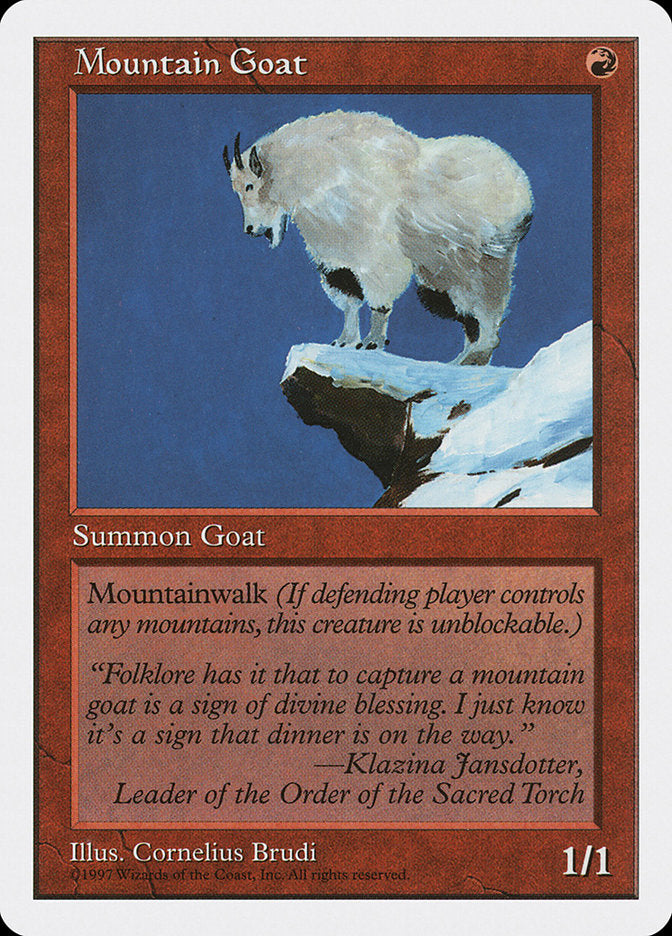 Mountain Goat [Fifth Edition] MTG Single Magic: The Gathering | Red Claw Gaming