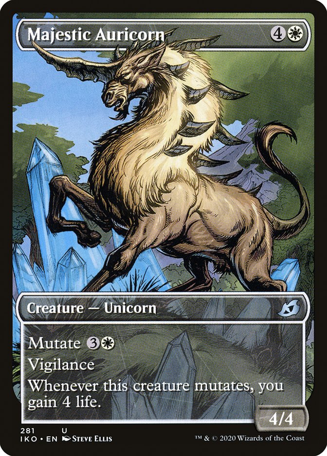 Majestic Auricorn (Showcase) [Ikoria: Lair of Behemoths] MTG Single Magic: The Gathering | Red Claw Gaming