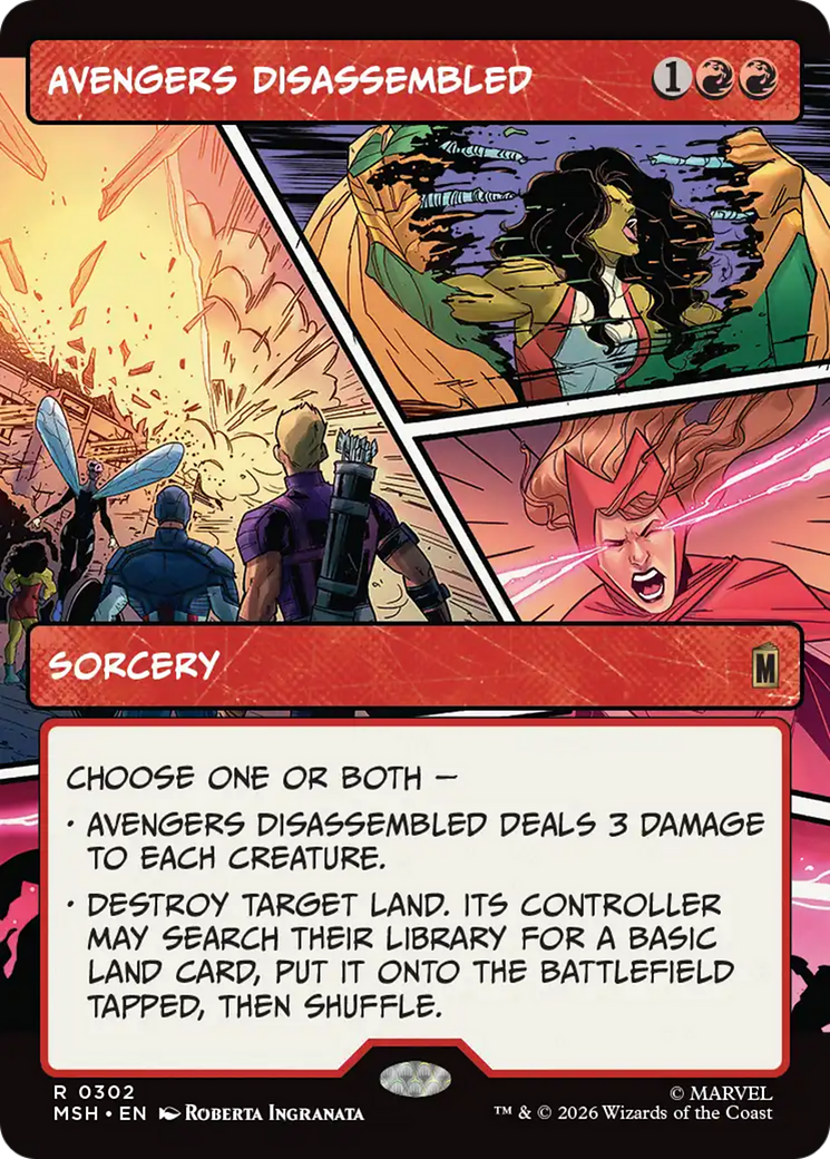 Avengers Disassembled (Borderless) [Marvel Super Heroes] | Red Claw Gaming
