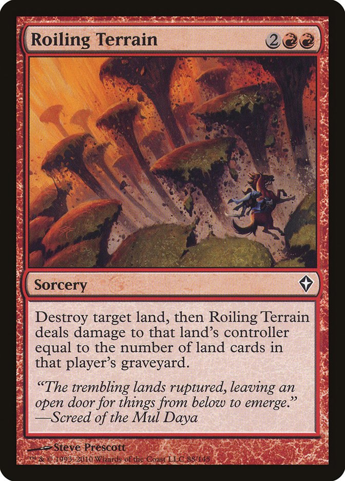Roiling Terrain [Worldwake] MTG Single Magic: The Gathering | Red Claw Gaming