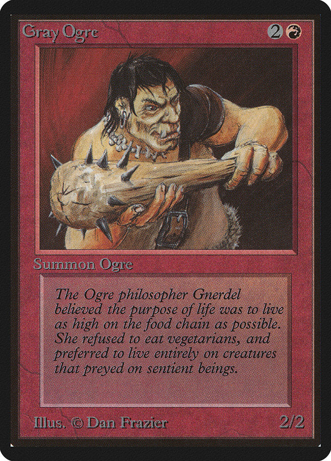 Gray Ogre [Beta Edition] MTG Single Magic: The Gathering | Red Claw Gaming