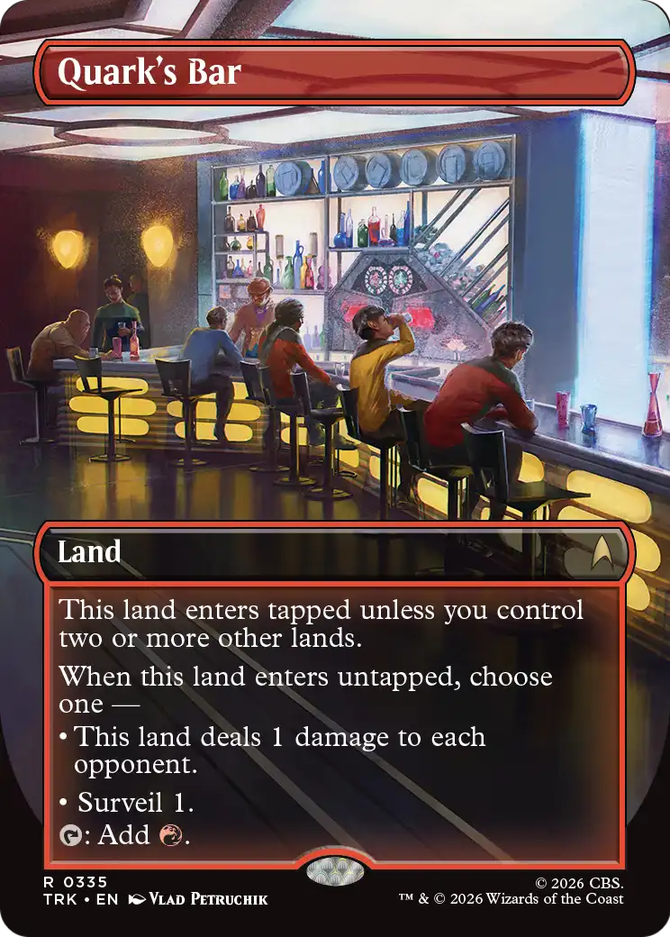 Quark's Bar (Borderless) (0335) [Star Trek] MTG Single Magic: The Gathering | Red Claw Gaming