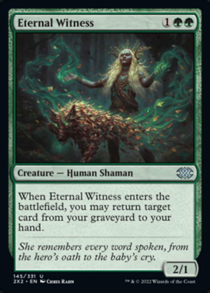 Eternal Witness [Double Masters 2022] MTG Single Magic: The Gathering    | Red Claw Gaming