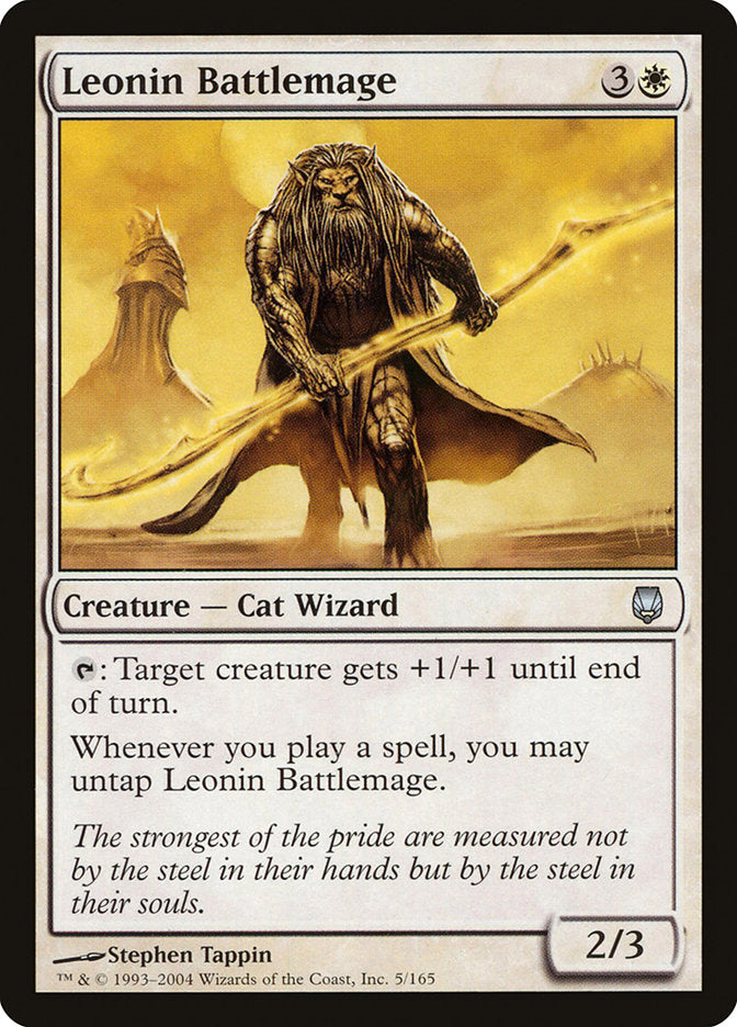 Leonin Battlemage [Darksteel] MTG Single Magic: The Gathering | Red Claw Gaming