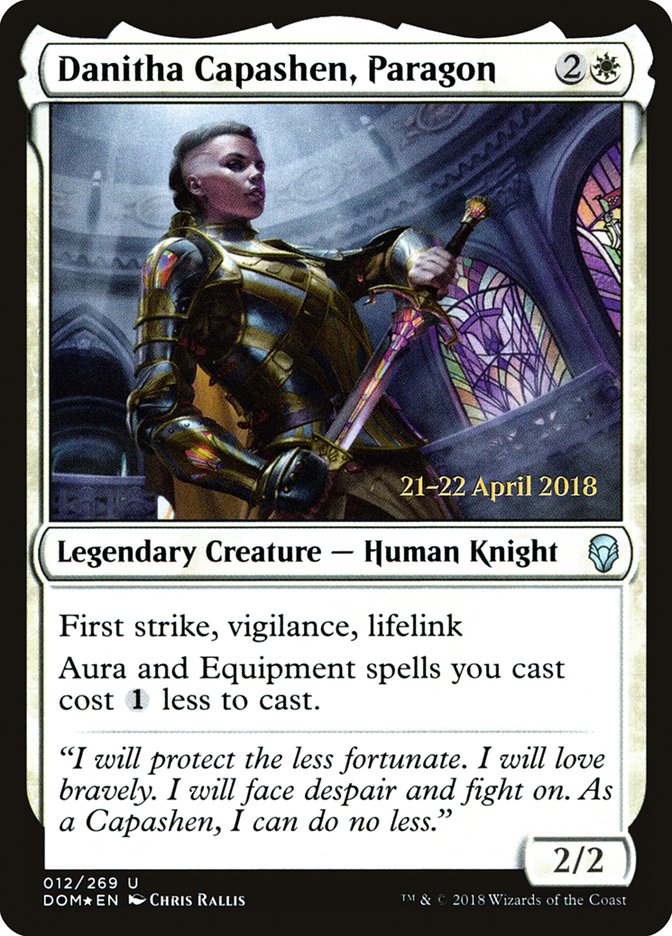 Danitha Capashen, Paragon [Dominaria Prerelease Promos] MTG Single Magic: The Gathering | Red Claw Gaming