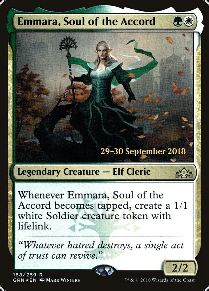 Emmara, Soul of the Accord [Guilds of Ravnica Prerelease Promos] MTG Single Magic: The Gathering | Red Claw Gaming
