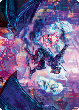 Thousand-Faced Shadow Art Card [Kamigawa: Neon Dynasty Art Series] MTG Single Magic: The Gathering | Red Claw Gaming