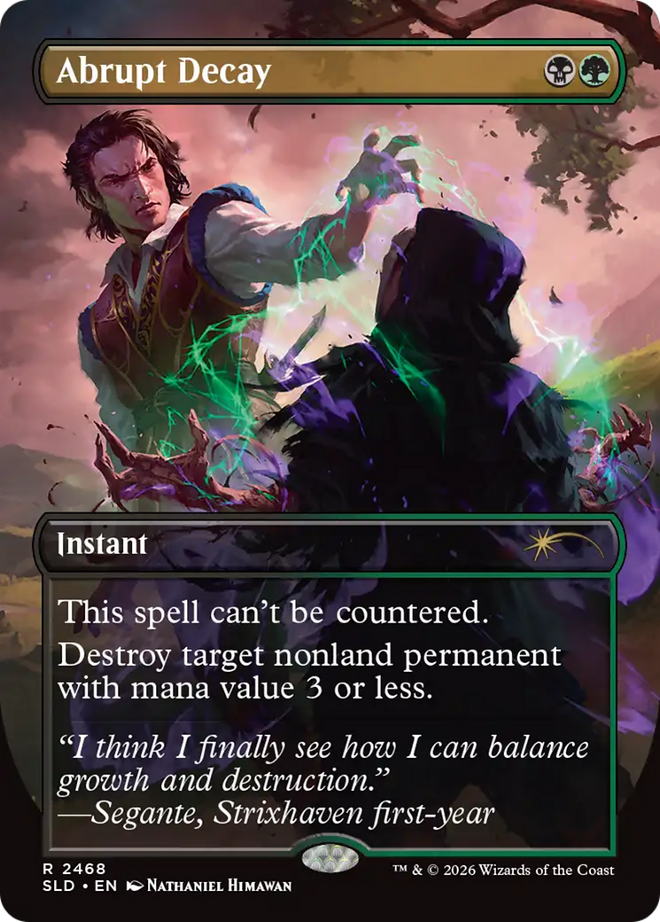 Abrupt Decay [Secret Lair Drop Series] MTG Single Magic: The Gathering | Red Claw Gaming
