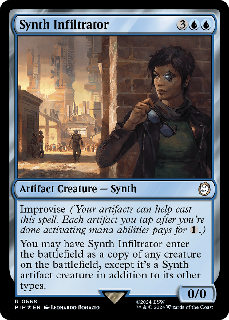 Synth Infiltrator (Surge Foil) [Fallout] MTG Single Magic: The Gathering | Red Claw Gaming