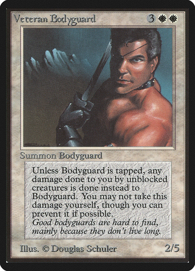 Veteran Bodyguard [Beta Edition] MTG Single Magic: The Gathering | Red Claw Gaming