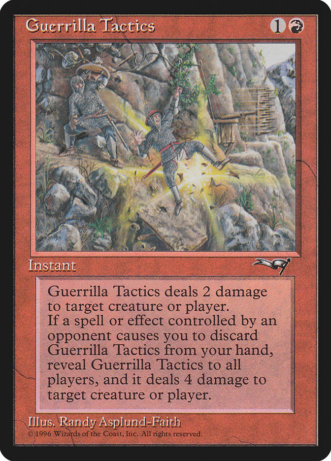 Guerrilla Tactics (Falling) [Alliances] MTG Single Magic: The Gathering | Red Claw Gaming