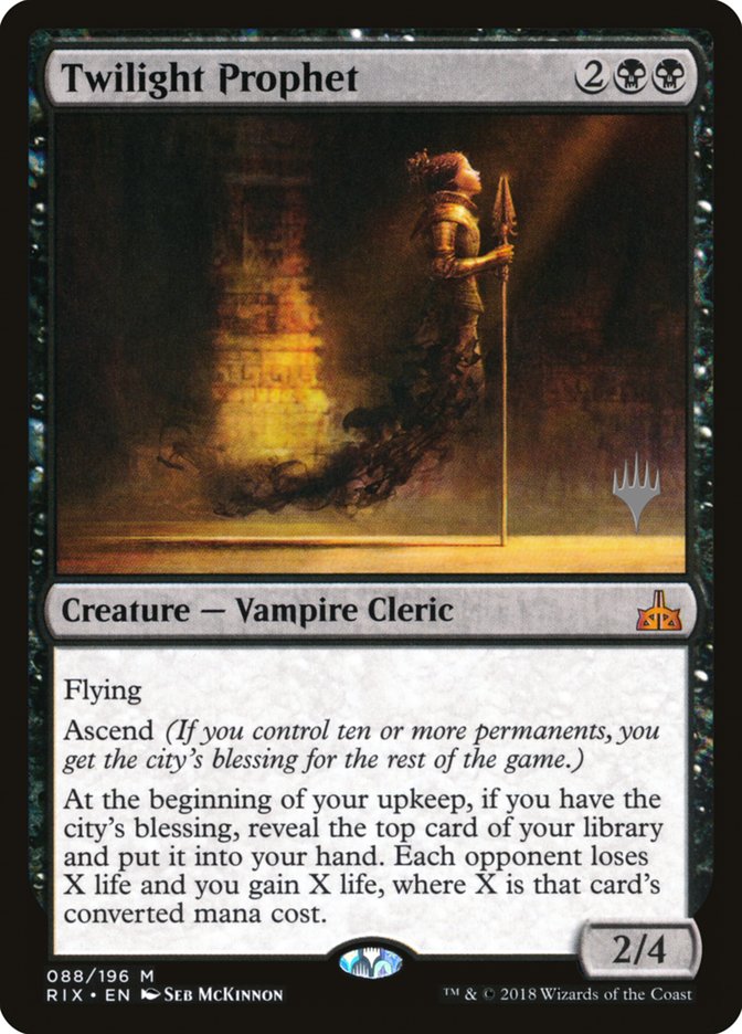 Twilight Prophet (Promo Pack) [Rivals of Ixalan Promos] MTG Single Magic: The Gathering | Red Claw Gaming