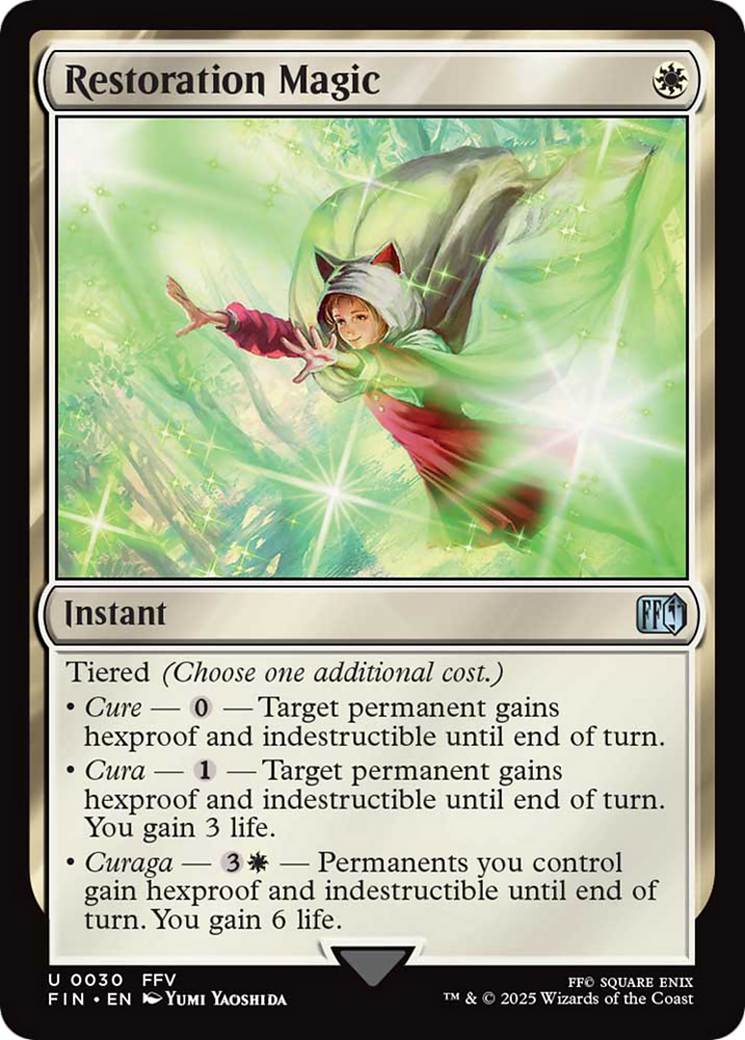 Restoration Magic [FINAL FANTASY] MTG Single Magic: The Gathering | Red Claw Gaming
