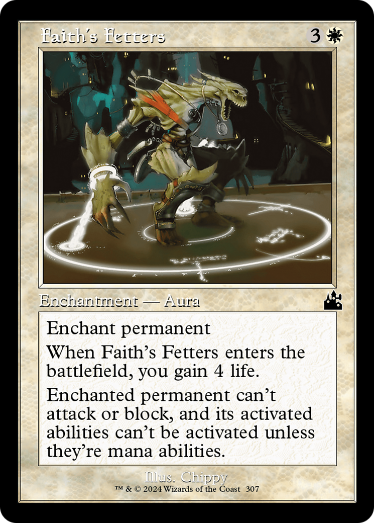 Faith's Fetters (Retro Frame) [Ravnica Remastered] MTG Single Magic: The Gathering | Red Claw Gaming